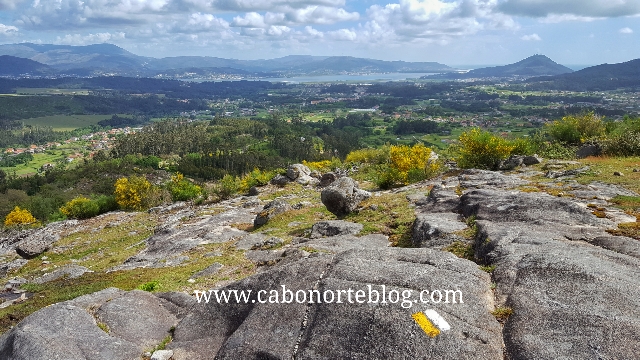 Vistas de O Rosal, O Miño, Santa Tegra e Portugal