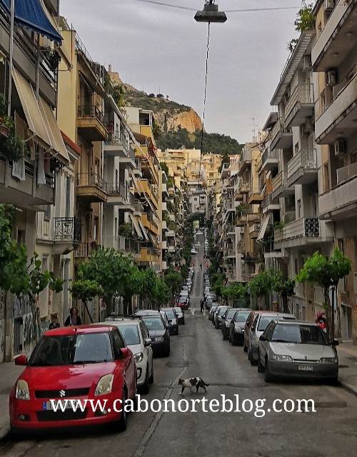 Una calle de Atenas