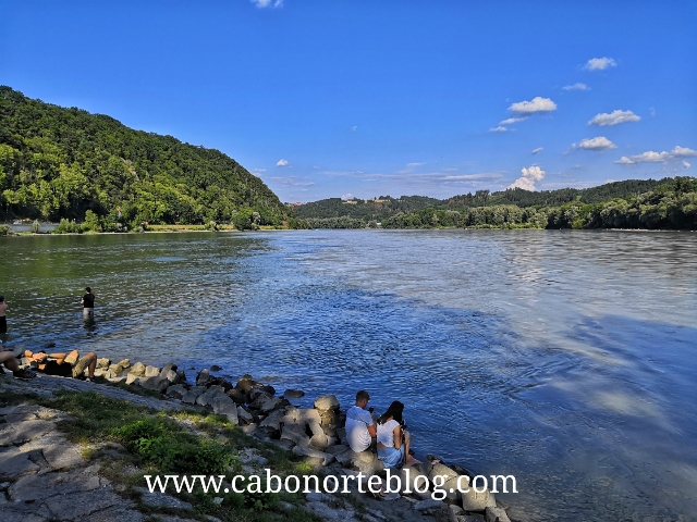 Lugar donde se juntan el Danubio con el Inn en Passau